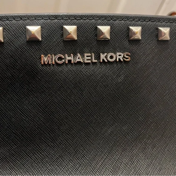 Michael Kors Leather Studded Purse - Picture 4 of 13